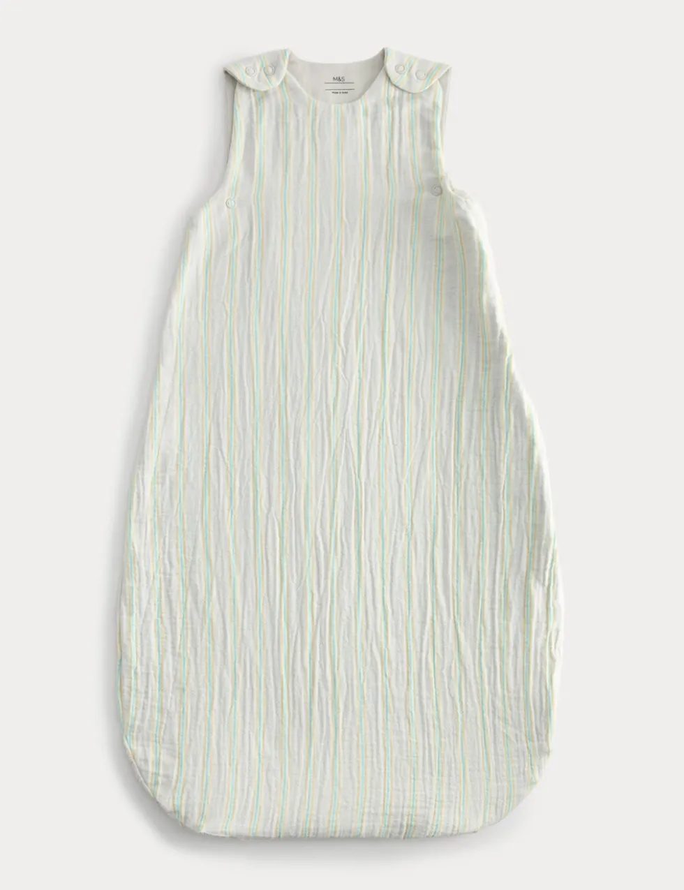 Pure Cotton 1 Tog Striped Sleeping Bag (0-3 Yrs)
