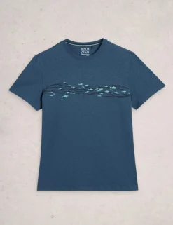 Pure Cotton Abersoch Swimming Fish T-Shirt
