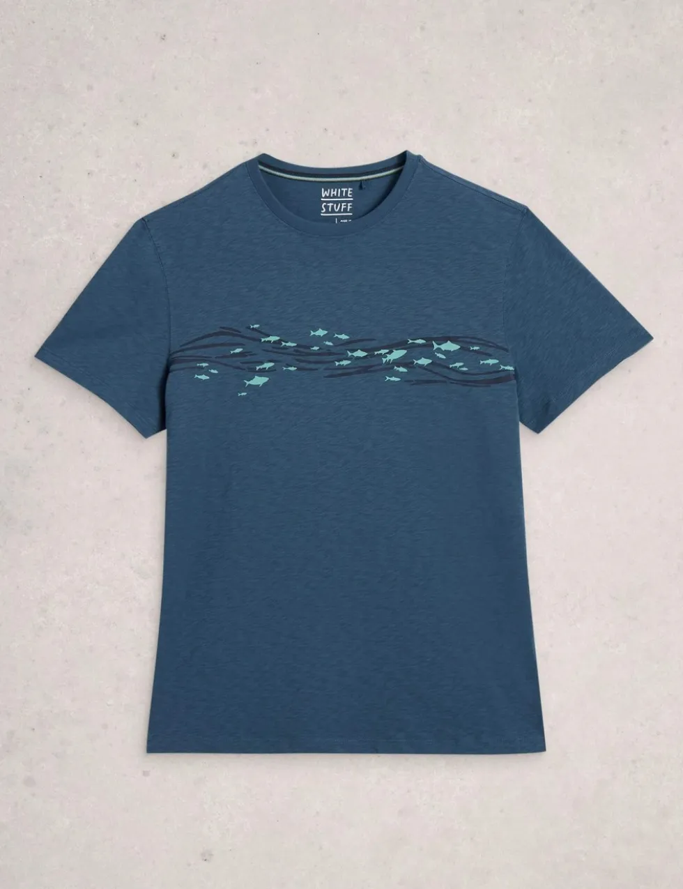 Pure Cotton Abersoch Swimming Fish T-Shirt