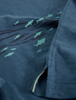 Pure Cotton Abersoch Swimming Fish T-Shirt
