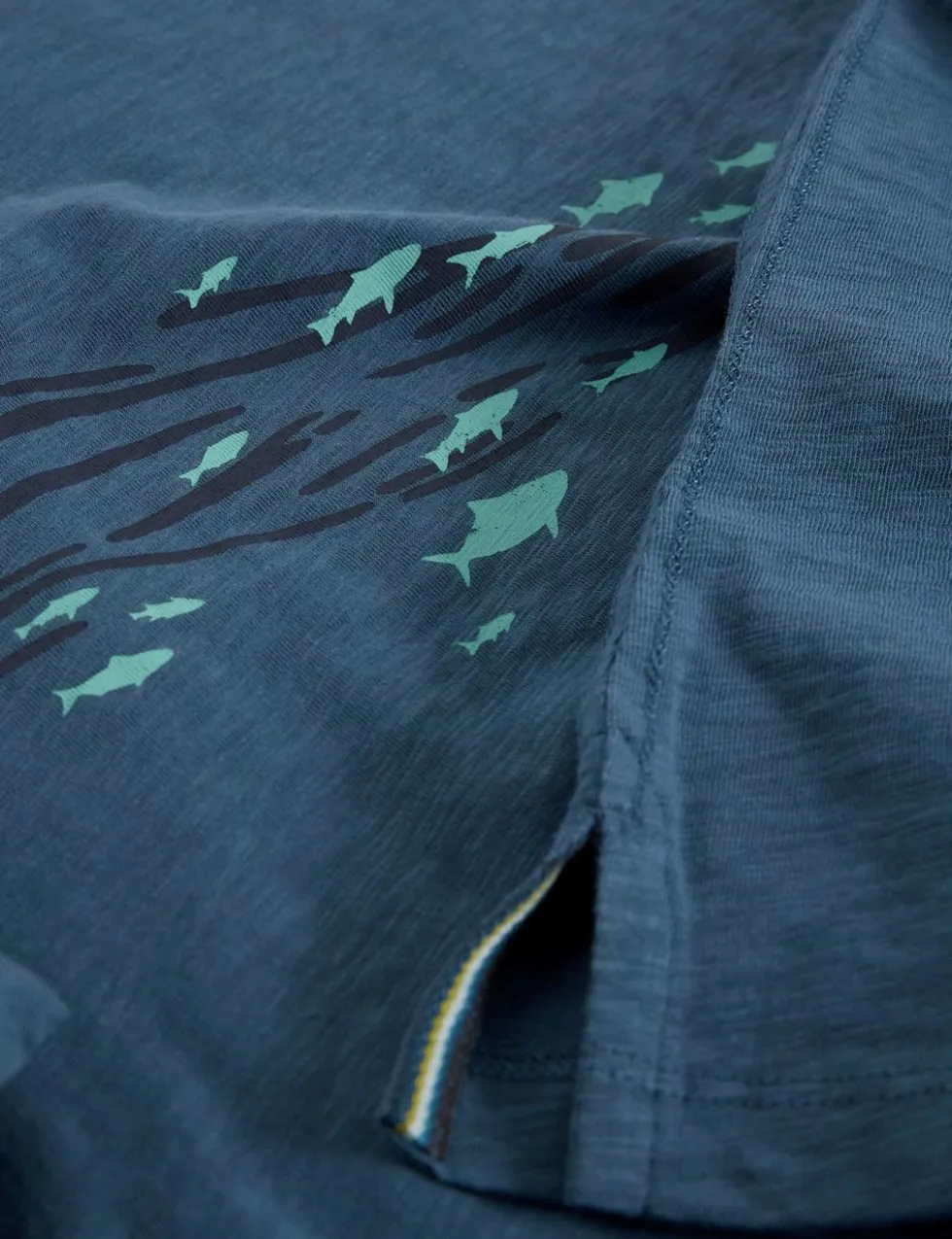 Pure Cotton Abersoch Swimming Fish T-Shirt