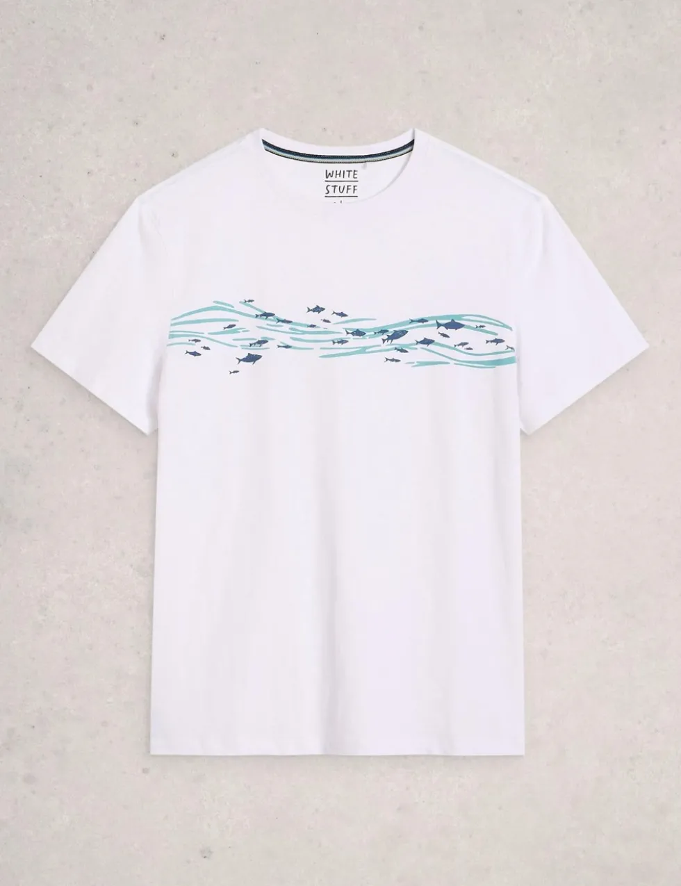 Pure Cotton Abersoch Swimming Fish T-Shirt
