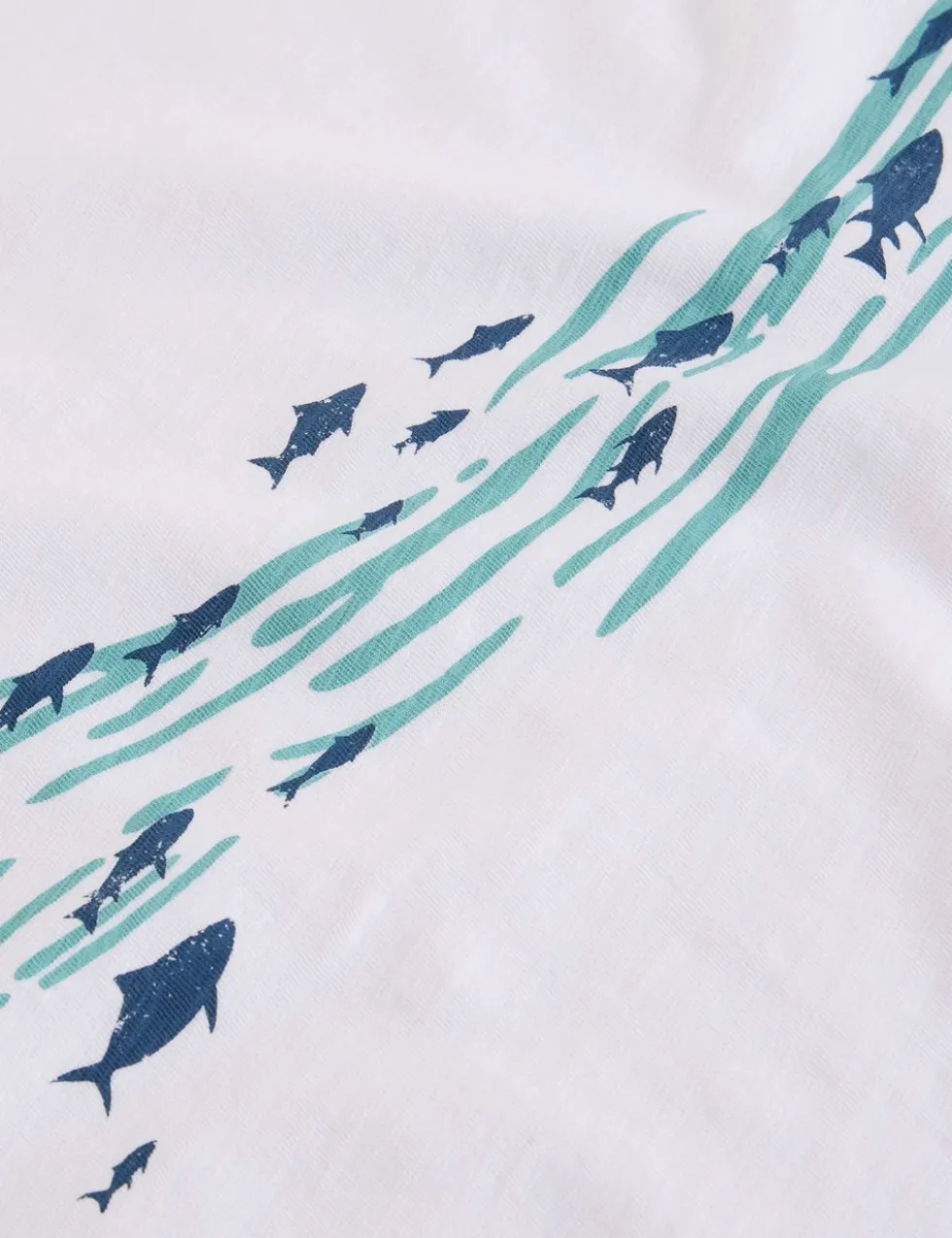 Pure Cotton Abersoch Swimming Fish T-Shirt