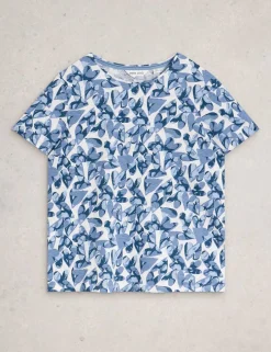 Pure Cotton Abstract Heart Print T-Shirt