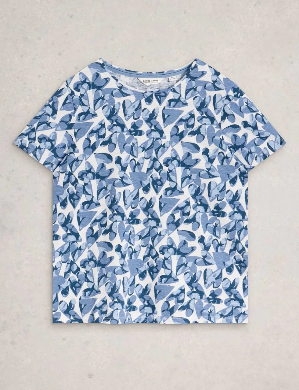 Pure Cotton Abstract Heart Print T-Shirt