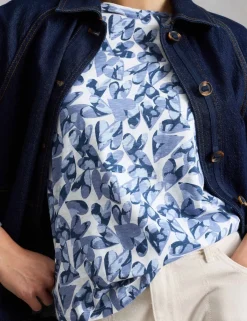 Pure Cotton Abstract Heart Print T-Shirt