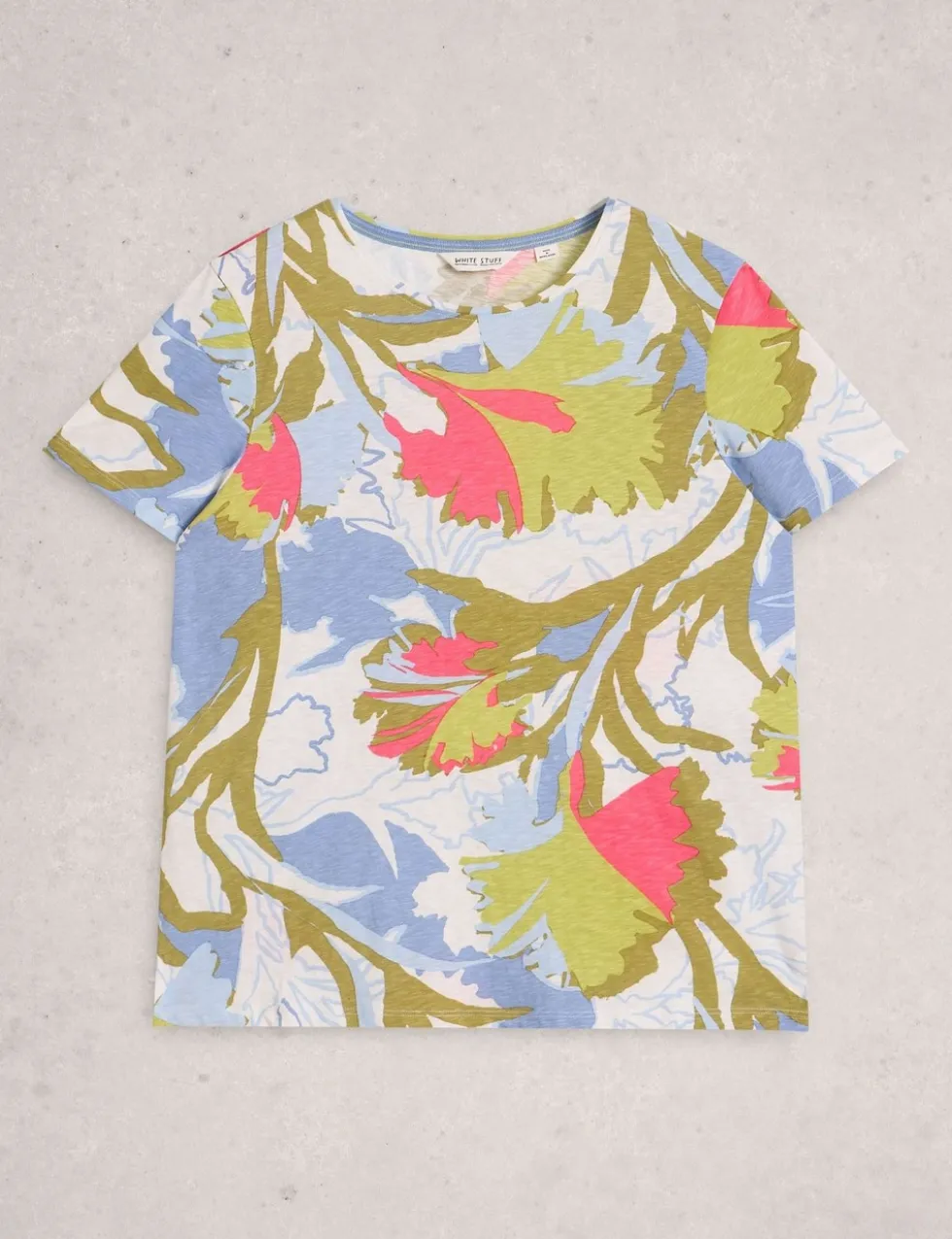 Pure Cotton Abstract Heart Print T-Shirt