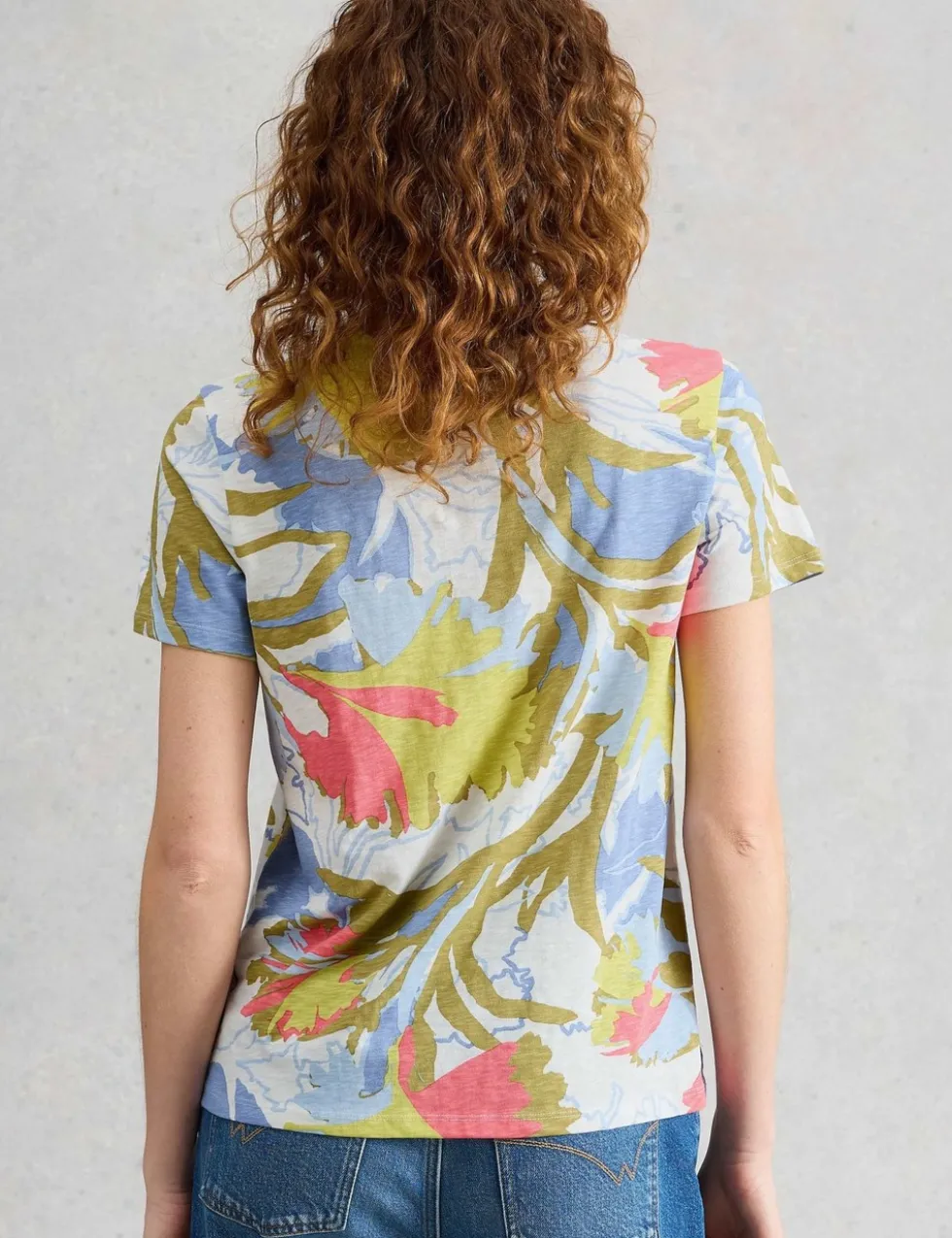 Pure Cotton Abstract Heart Print T-Shirt