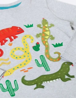 Pure Cotton Animal Applique Top (1-10 Yrs)