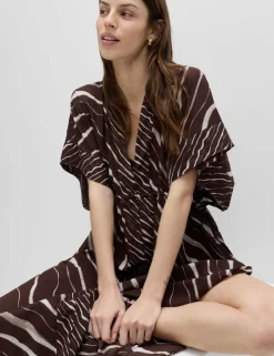Pure Cotton Animal Print Maxi Kaftan