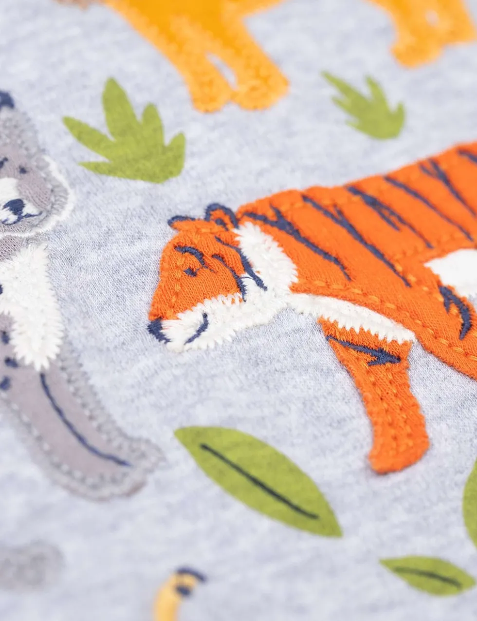 Pure Cotton Animal Print Top (2-10 Yrs)