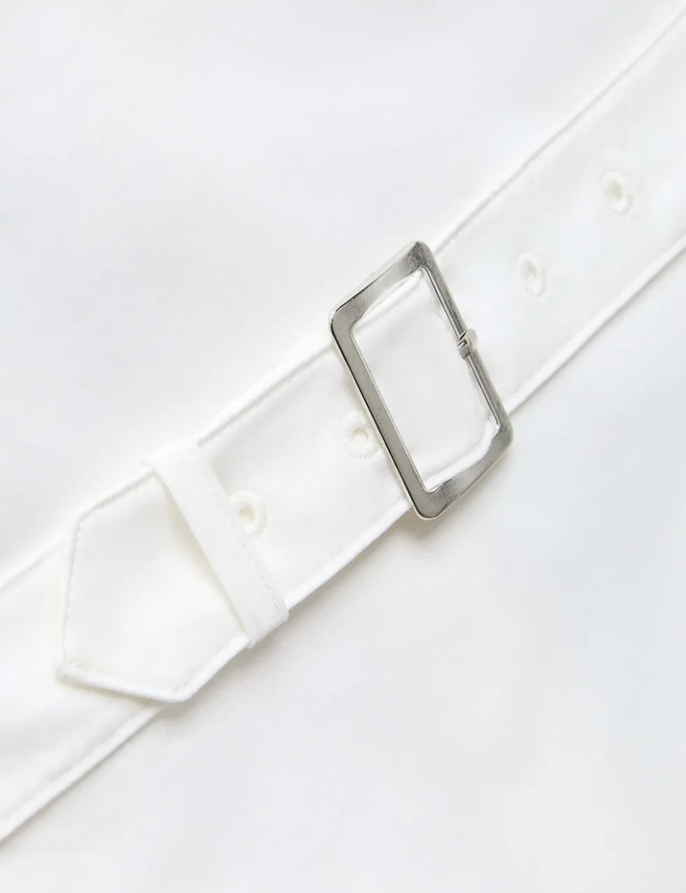 Pure Cotton Back Belt Detail Shirt