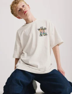 Pure Cotton Back Graphic T-Shirt (6-16 Yrs)