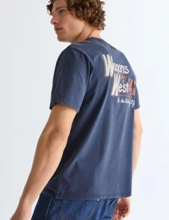 Pure Cotton Back Slogan Graphic T-Shirt