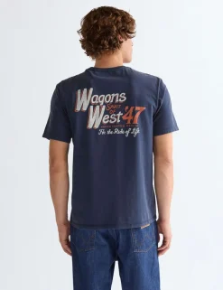 Pure Cotton Back Slogan Graphic T-Shirt