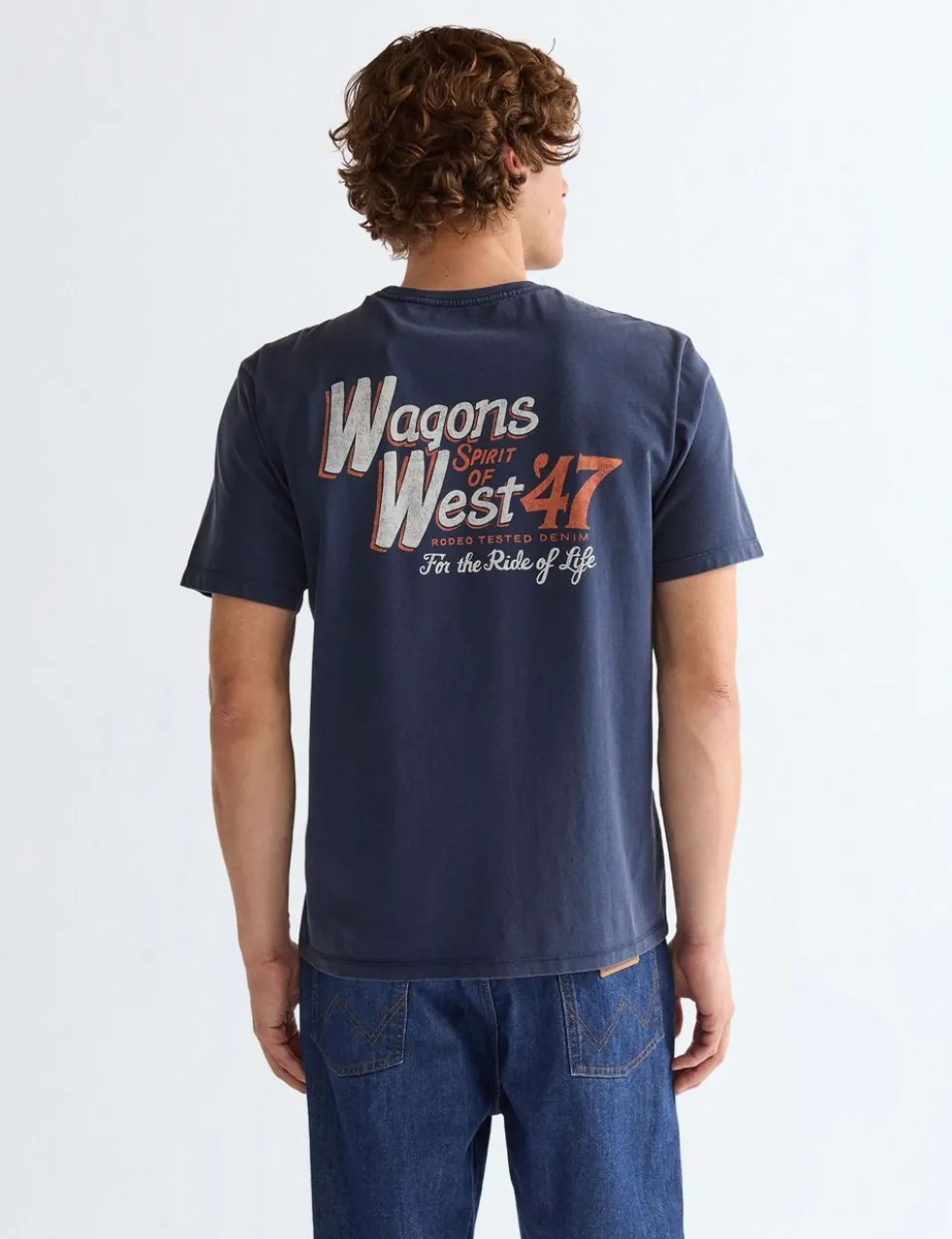 Pure Cotton Back Slogan Graphic T-Shirt