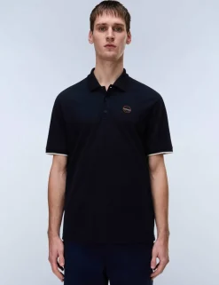 Pure Cotton Badge Polo Shirt
