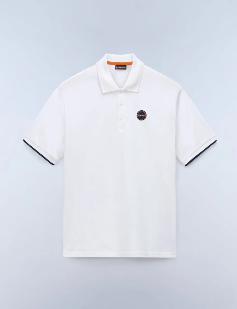 Pure Cotton Badge Polo Shirt