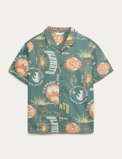Pure Cotton Bali Print Shirt (6-16 Yrs)