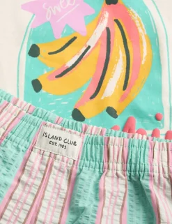 Pure Cotton Banana Pyjamas (1-8 Yrs)