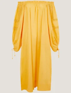 Pure Cotton Bandeau Midi Dress