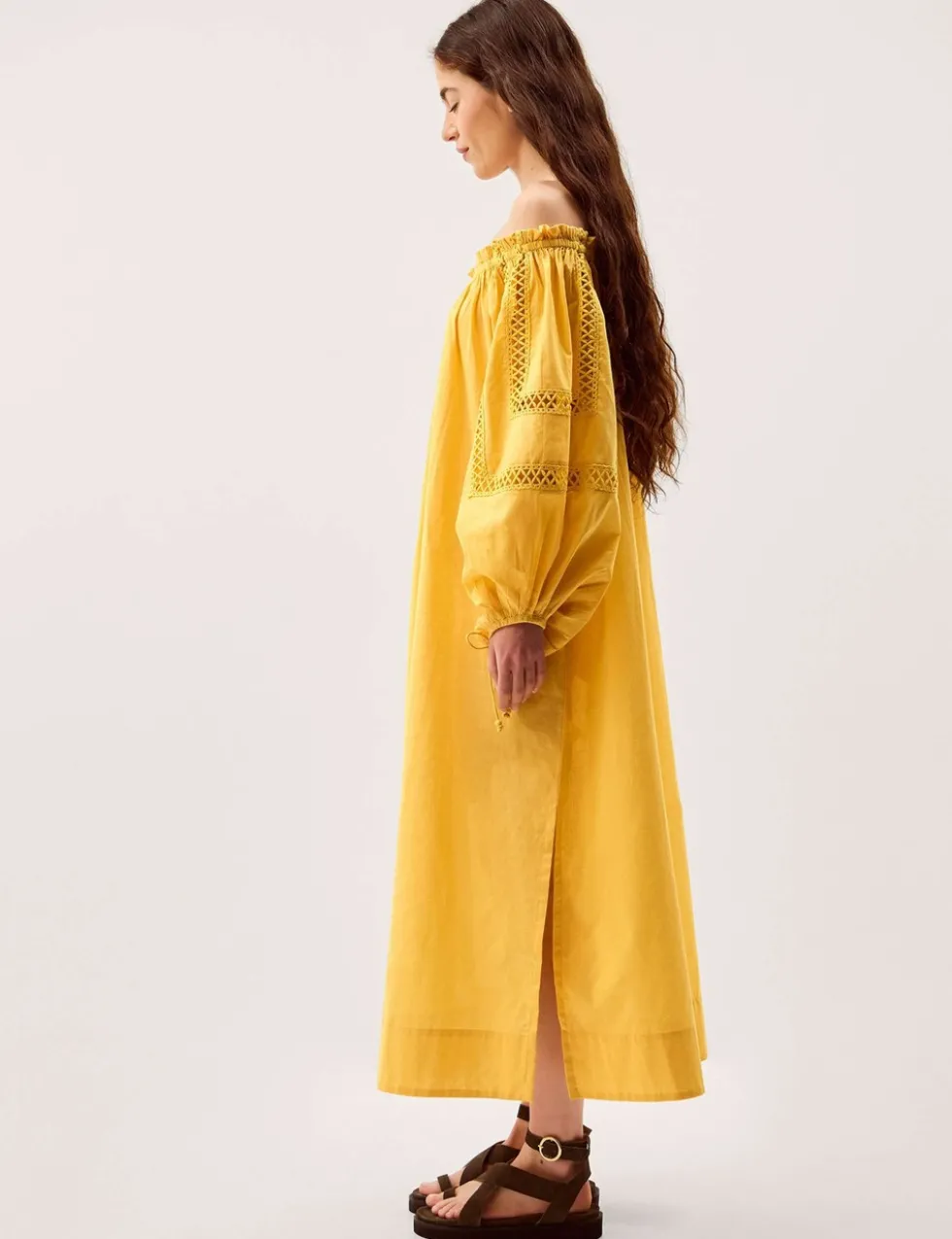 Pure Cotton Bandeau Midi Dress