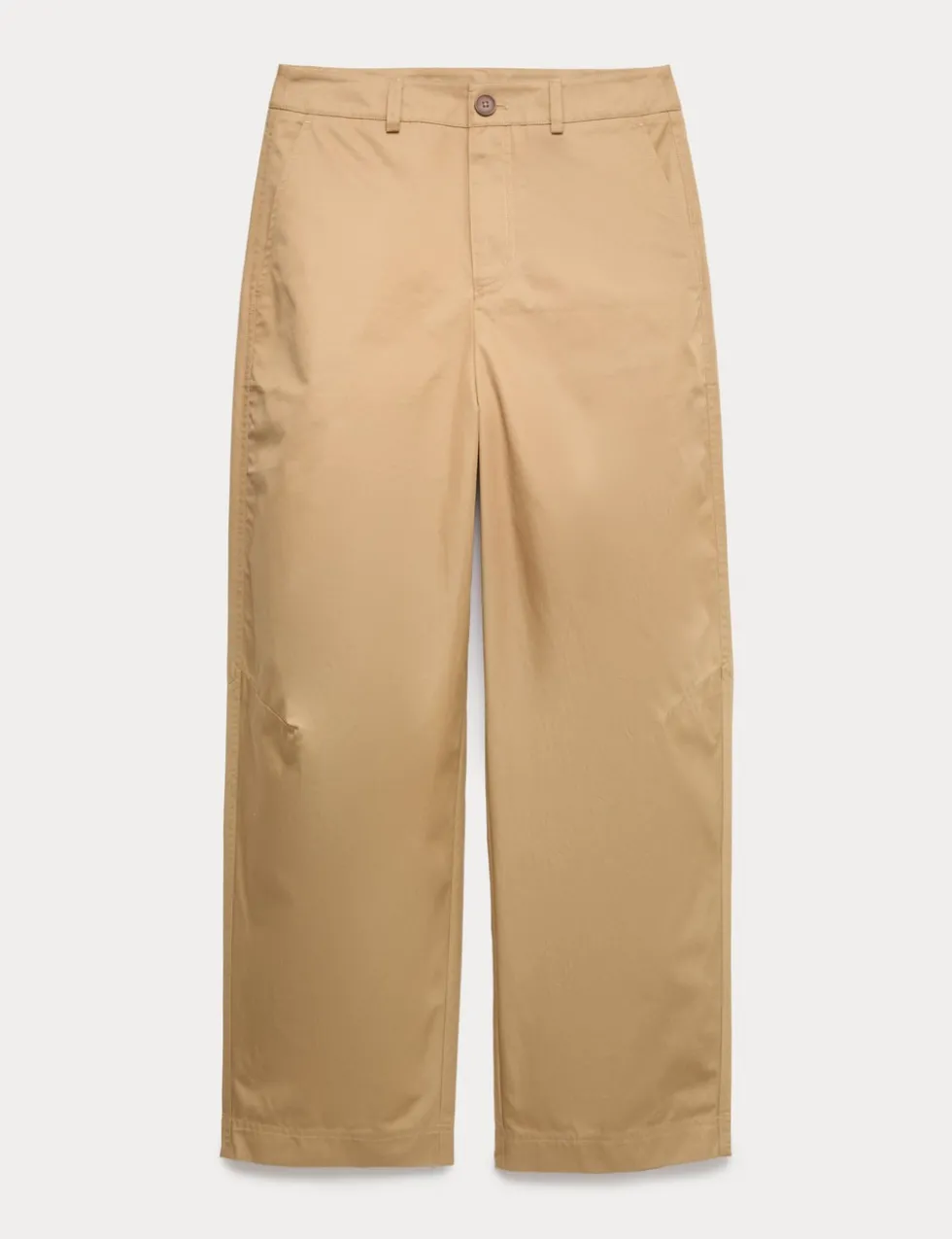 Pure Cotton Barrel Leg Chinos
