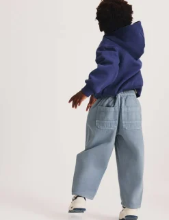 Pure Cotton Barrel Leg Jeans (2-8 Yrs)
