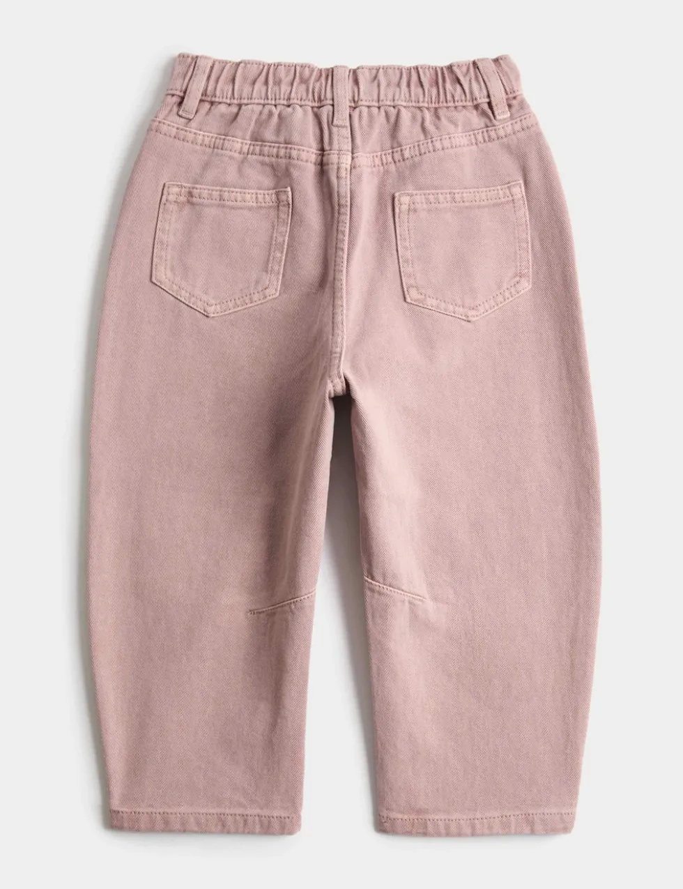 Pure Cotton Barrel Leg Jeans (2-8 Yrs)