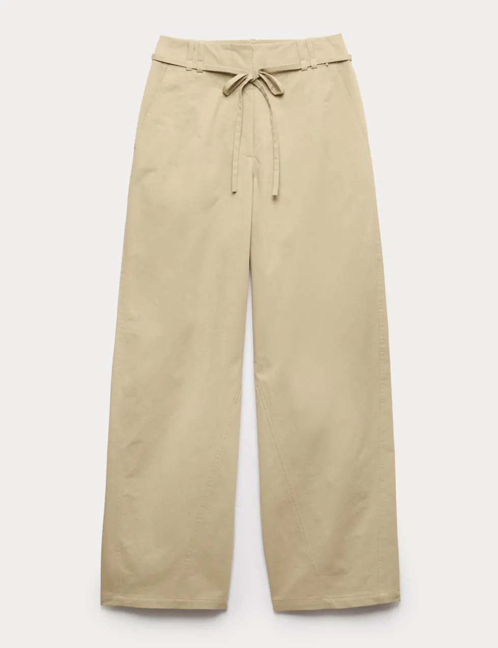 Pure Cotton Barrel Leg Trousers