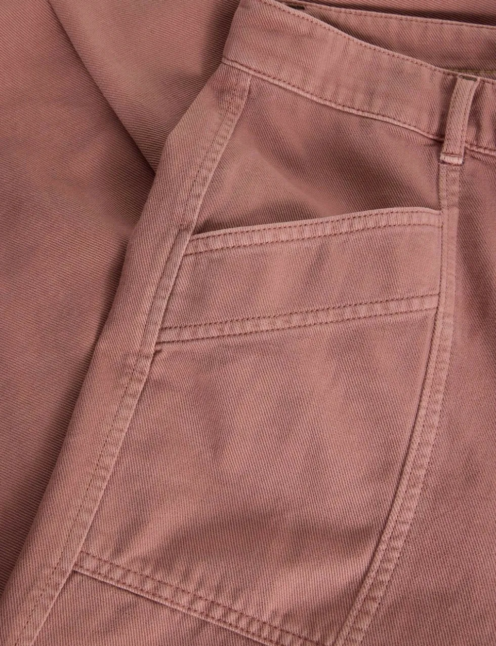 Pure Cotton Barrel Leg Trousers