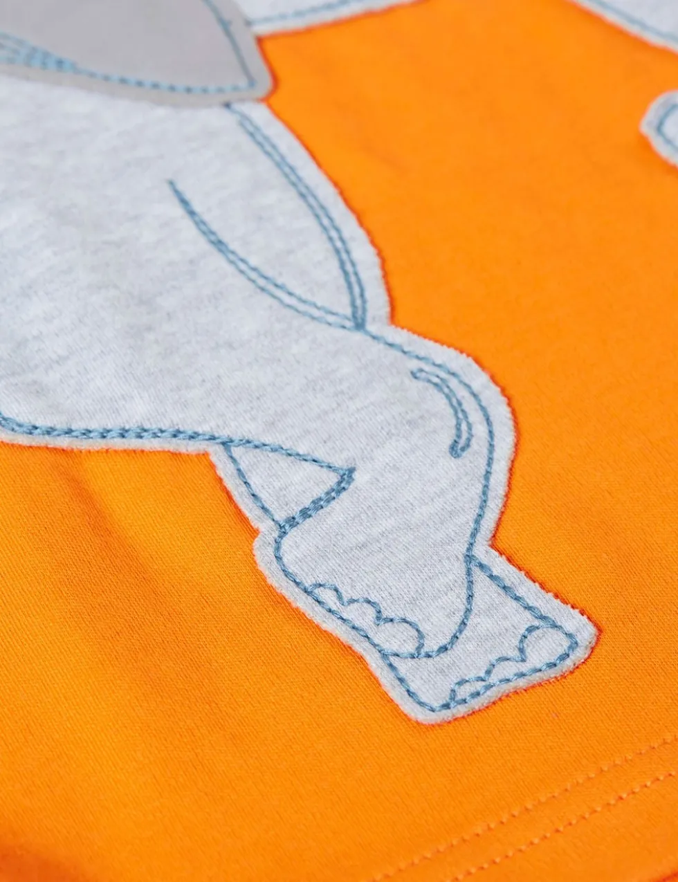 Pure Cotton Basketball Appliqué T-Shirt (1-12 Yrs)