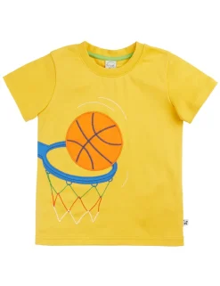 Pure Cotton Basketball Appliqué T-Shirt (1-12 Yrs)