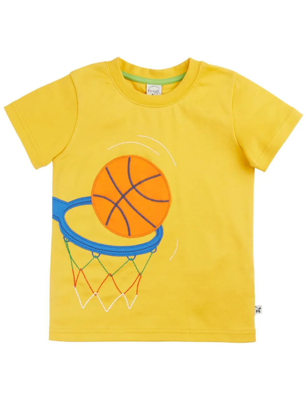 Pure Cotton Basketball Appliqué T-Shirt (1-12 Yrs)