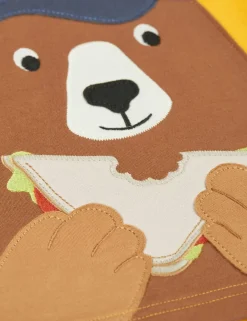 Pure Cotton Bear Appliqué T-Shirt (1-10 Yrs)