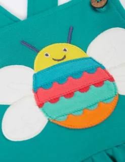 Pure Cotton Bee Applique Pinafore Dress (3 Mths-8 Yrs)