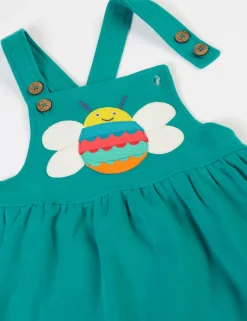 Pure Cotton Bee Applique Pinafore Dress (3 Mths-8 Yrs)