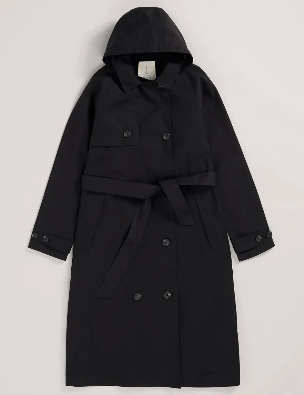 Pure Cotton Belted Double Breasted Trench Coat