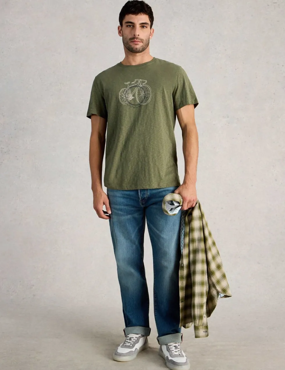 Pure Cotton Bicycle Cogs Graphic T-Shirt