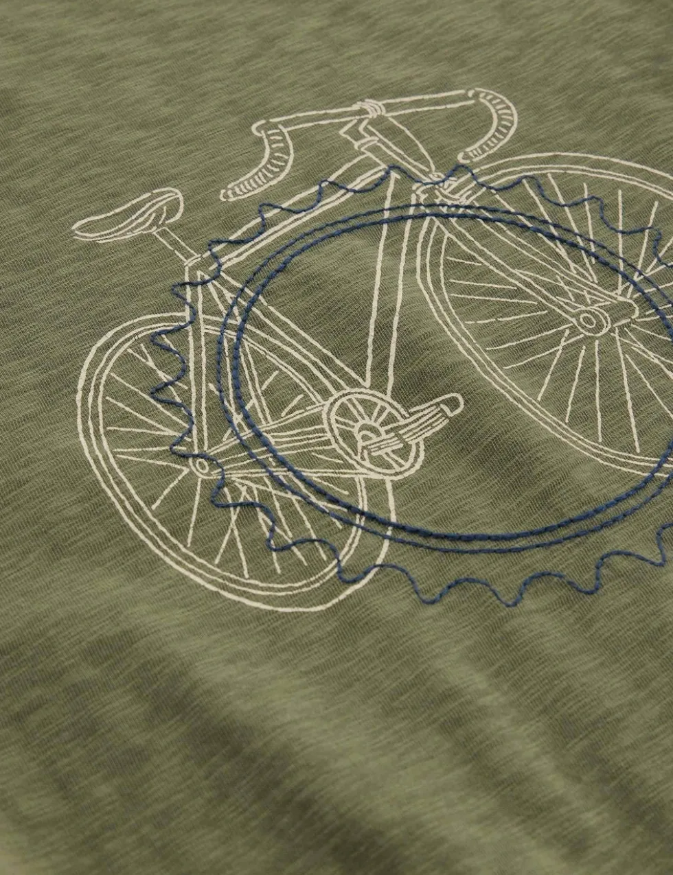 Pure Cotton Bicycle Cogs Graphic T-Shirt