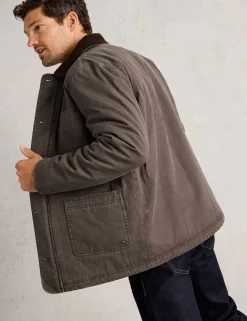 Pure Cotton Borg Lined Utility Jacket