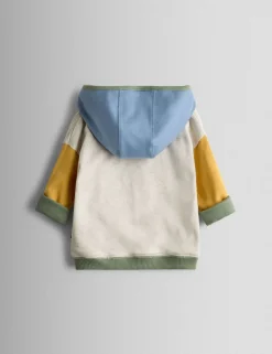 Pure Cotton Bouclé Dino Reversible Hoodie (6 Mths - 6 Yrs)
