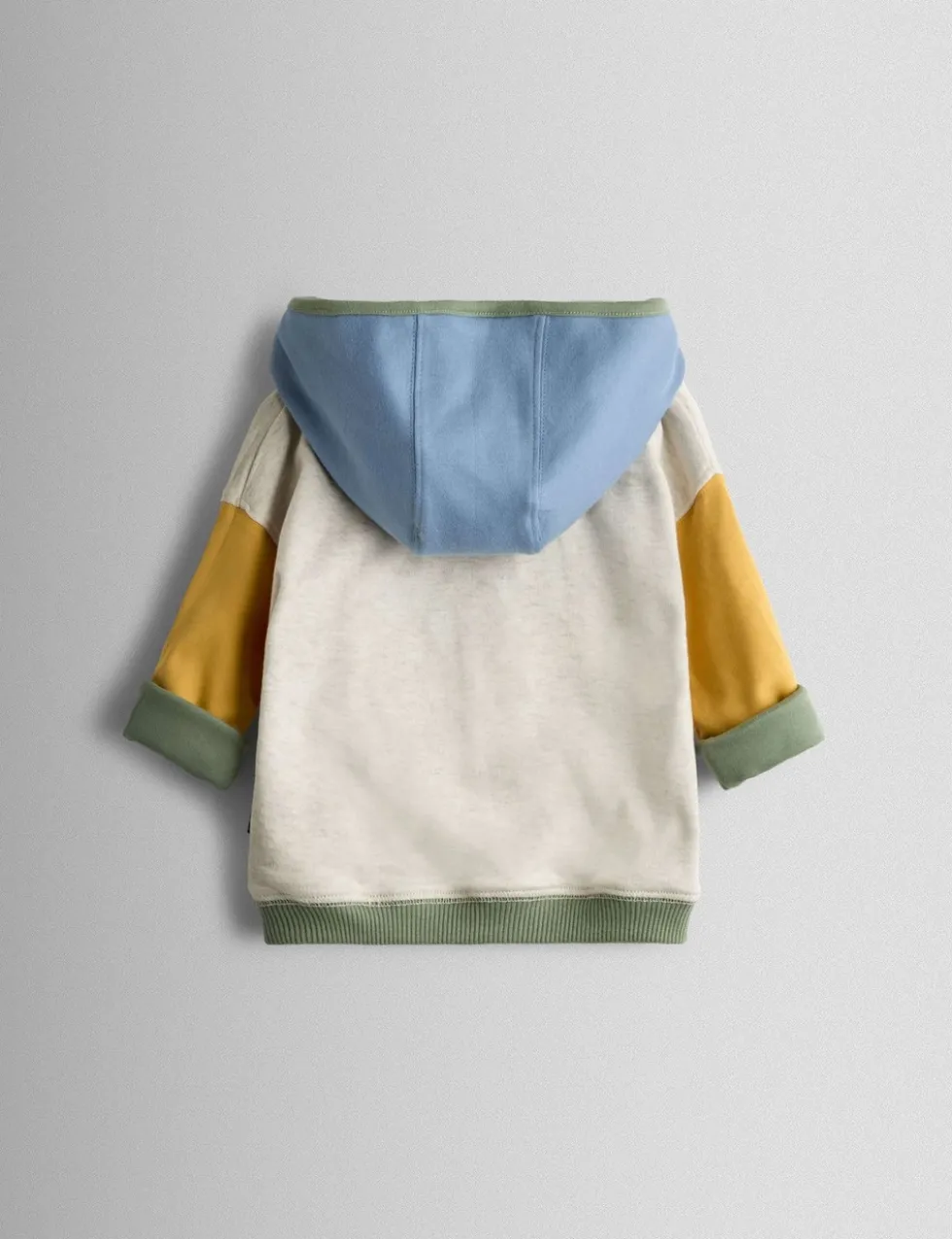 Pure Cotton Bouclé Dino Reversible Hoodie (6 Mths - 6 Yrs)