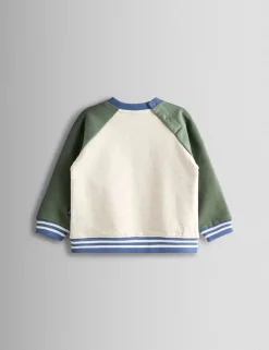 Pure Cotton Bouclé Tractor Sweatshirt (6 Mths-6 Yrs)