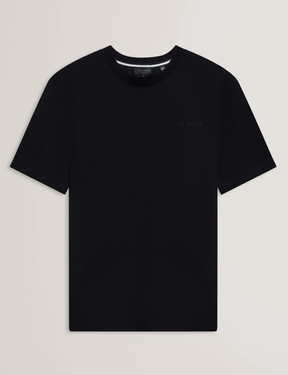 Pure Cotton Branded Honeycomb Trim T-Shirt