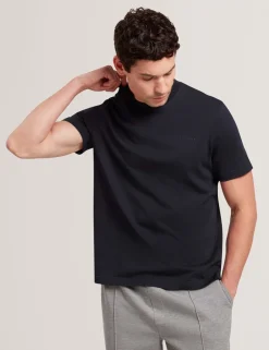 Pure Cotton Branded Honeycomb Trim T-Shirt