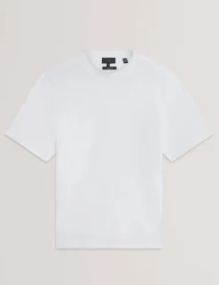 Pure Cotton Branded Honeycomb Trim T-Shirt