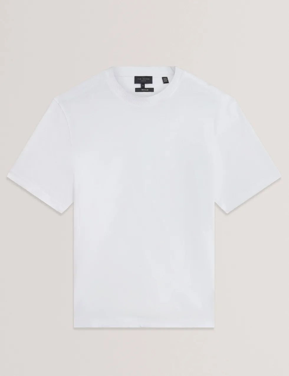 Pure Cotton Branded Honeycomb Trim T-Shirt