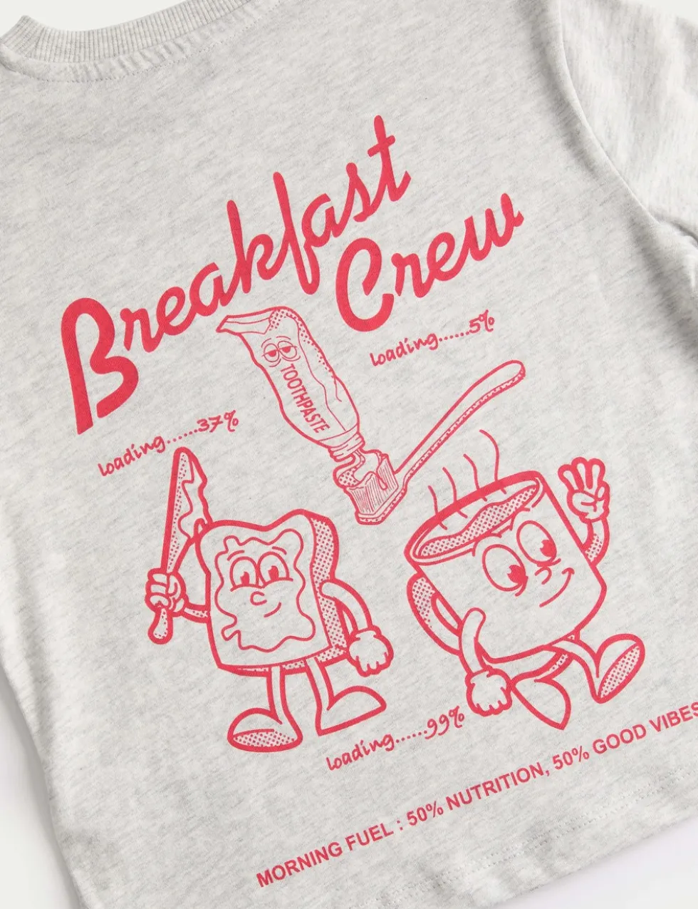 Pure Cotton Breakfast Graphic Pyjamas (3-16 Yrs)