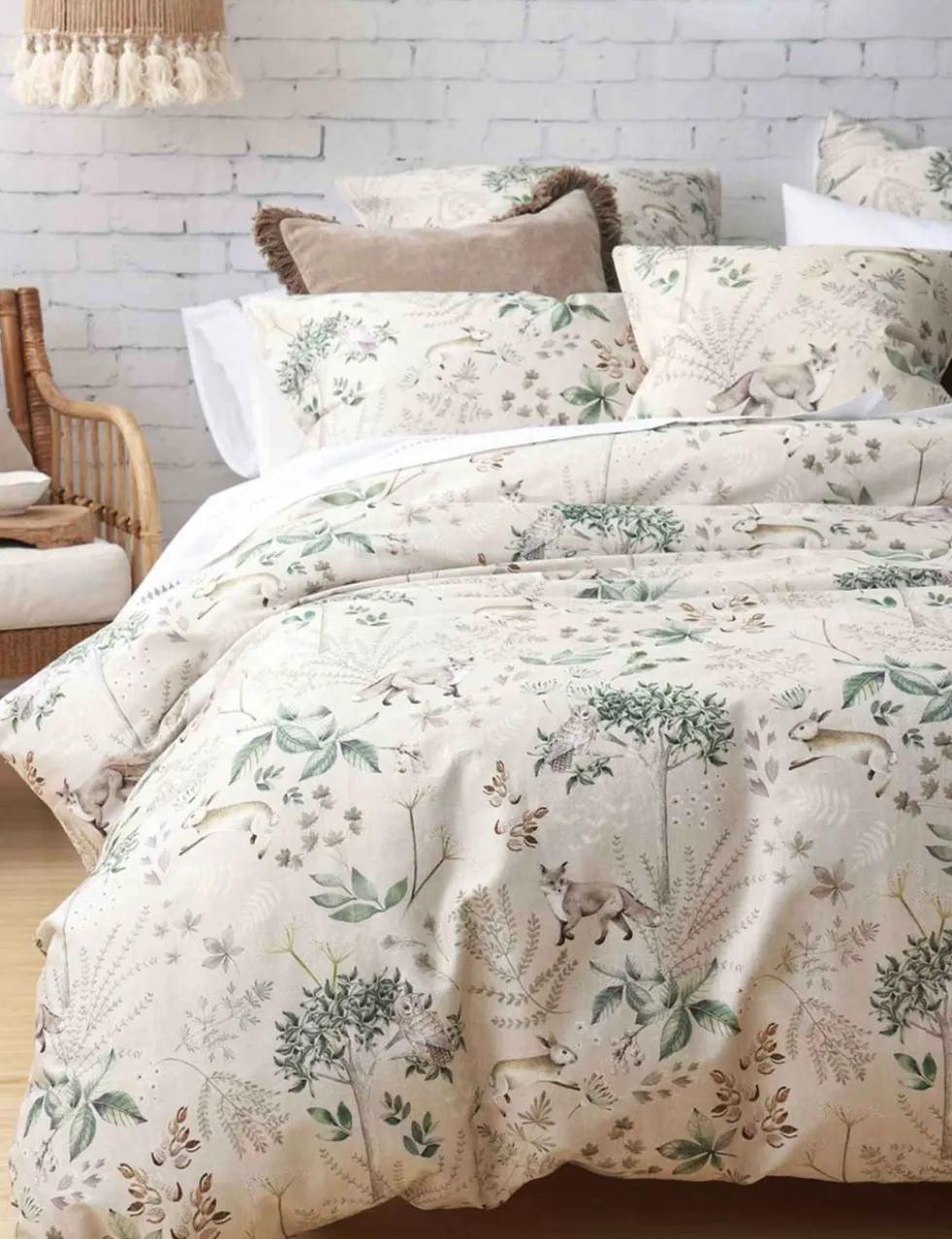 Pure Cotton Briar Natural Bedding Set